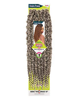 MULTI PACK DEALS! Janet Collection Synthetic Hair Crochet Braids NALA TRESS Boho Twist Braid 18" (5-PACK, 1B)
