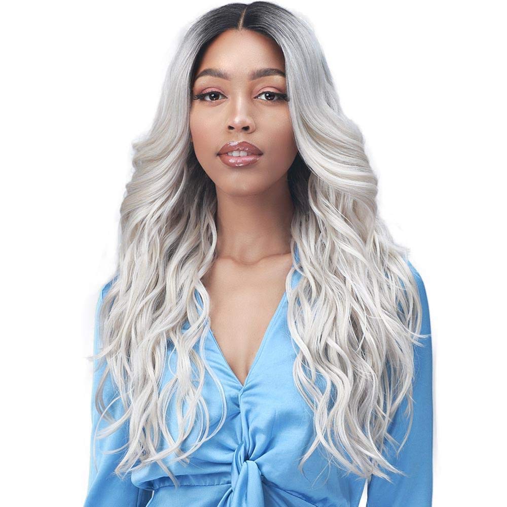 BobbiBoss 5" Deep Free-Position Part HD Lace Front Wig - MLF379 Gardenia (99J Black Burgundy)