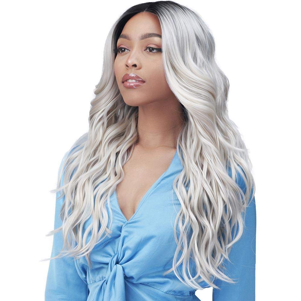 BobbiBoss 5" Deep Free-Position Part HD Lace Front Wig - MLF379 Gardenia (99J Black Burgundy)