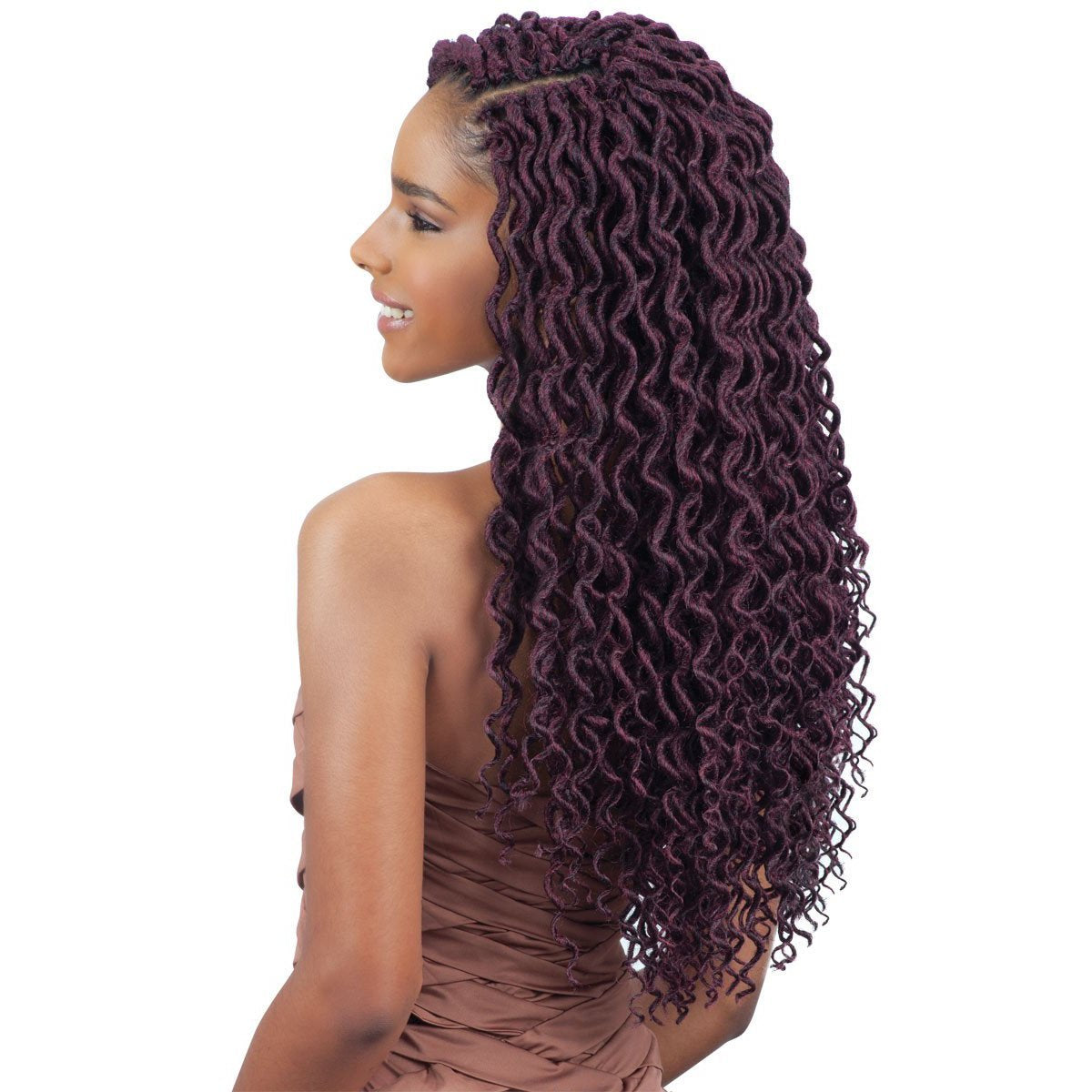 2X SOFT CURLY FAUX LOC 18" (4-Pack, 1) - FreeTress Synthetic Crochet Braid