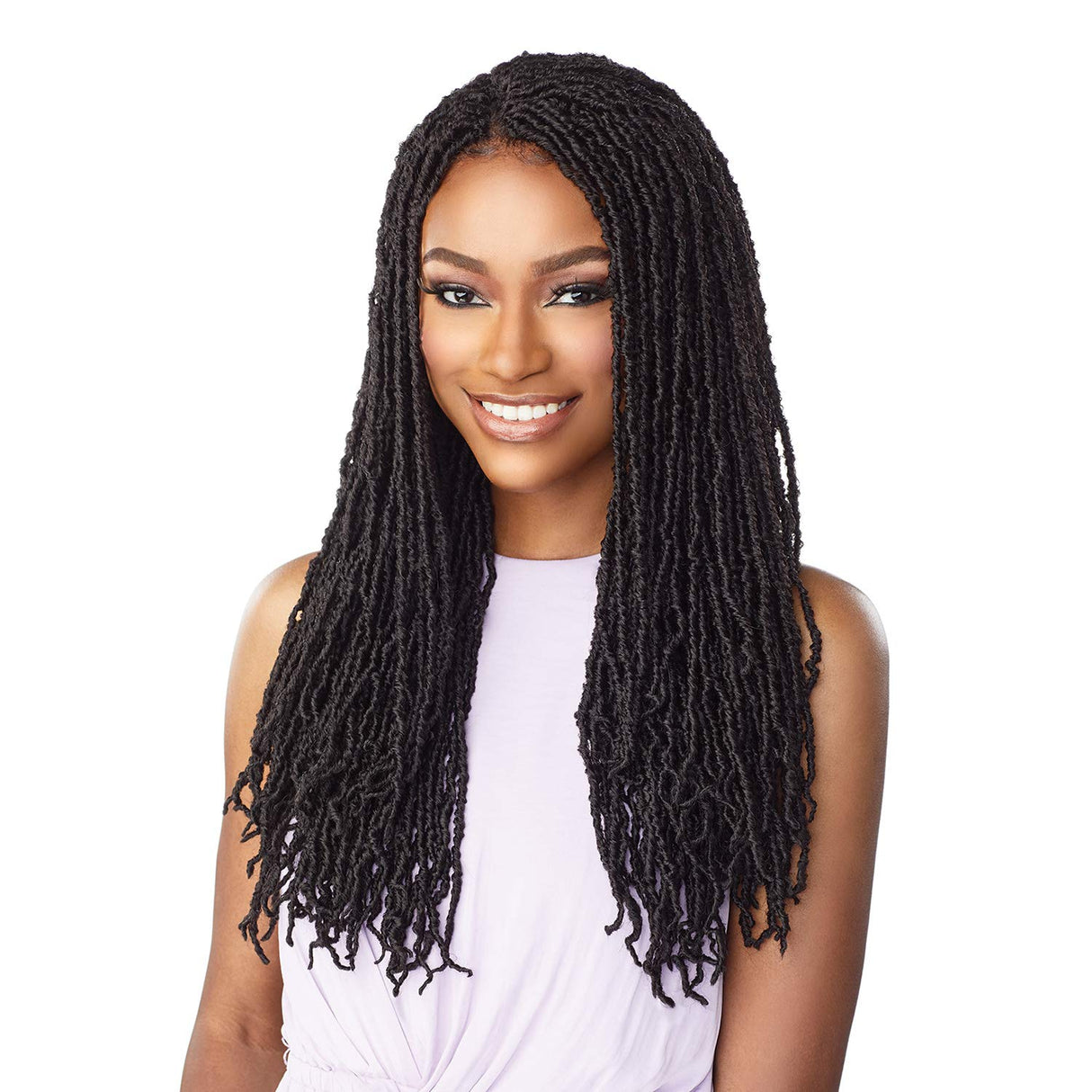 LULUTRESS Sensationnel Crochet Braids 2X Fully-Folded Micro Locs 18" (3-PACK, SM1B/27)