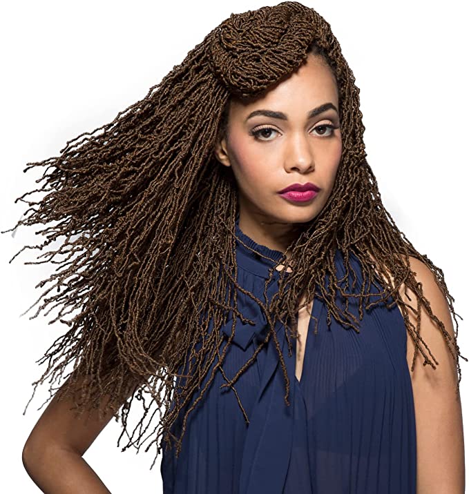 Laude Crochet Braids African Roots Braid Collection Micro Locs 18" (Kimi Locs) (Pack of 3, 3T1B/30/27)