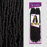 LULUTRESS Sensationnel Crochet Braids 2X Fully-Folded Micro Locs 18" (3-PACK, SM1B/27)