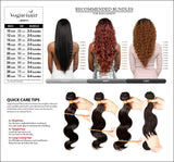 Vogue Hair 100% Virgin Human Hair Brazilian Weave Perfect 4Pcs Style 6A Natural Straight 3Pcs + 13X4 Closure (NATURAL BLACK) (18"+20"+22" with 14")