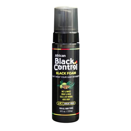 African Black Control Black Foam 5x Great Hold 8oz/ 237ml Find Your New Look Today!