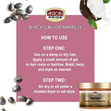 African Pride Black Castor Miracle Extra Hold Braid, Loc & Twist Gel 8oz Find Your New Look Today!