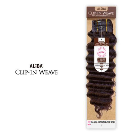 Aliba Unprocessed Brazilian Virgin Human Hair Clip-In Weave 11A Aliba Deep Wave Clip(8Pcs) Find Your New Look Today!