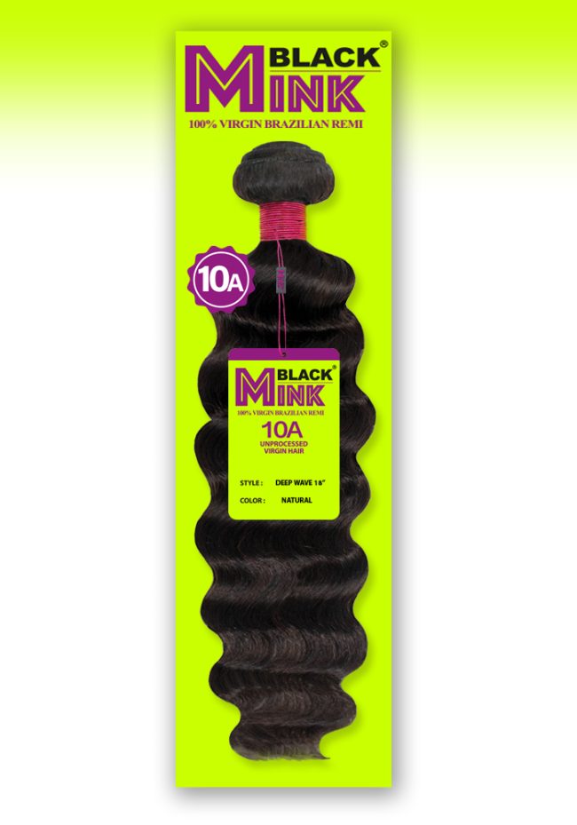 BLACK MINK-DEEP WAVE 100% VIRGIN UNPROCESSED REMY HUMAN HAIR