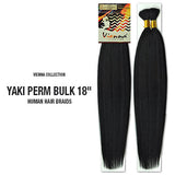 Vienna Collection Human Hair Braids Yaki Perm Bulk 18"