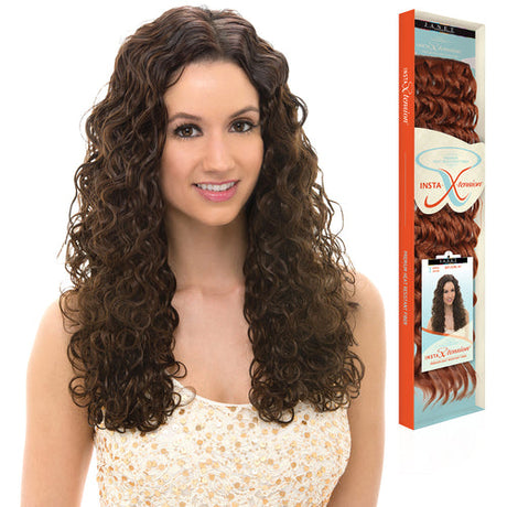 Janet Collection Synthetic Halo Hair Extensions Insta X-Tension Joy Curl 24"