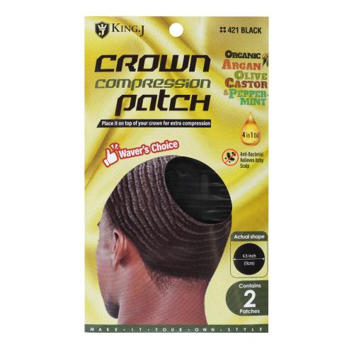 King.J Crown Patch 360 Waves Compression 2pcs 4.5"