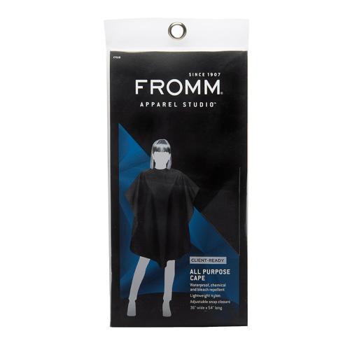 Fromm Apparel Studio Hairstyling Cape Black 45"x60"