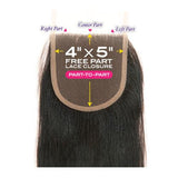 Janet Collection Natural Virgin Remy Human Hair Melt 4X5 HD Lace Closure Body (10-14")