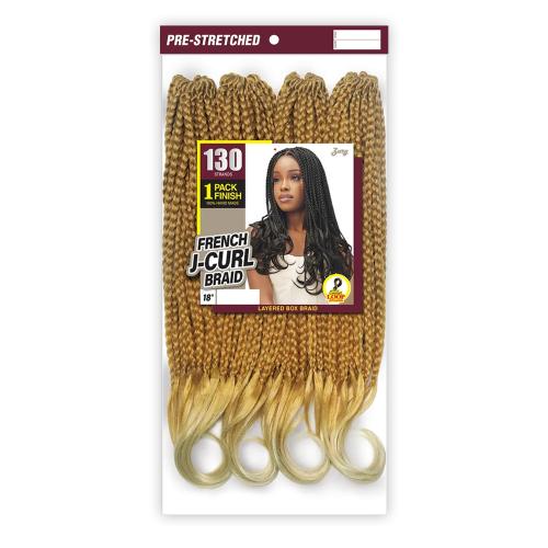 Royal Zury Crochet Braids Hand Made French J-Curl Braid 18"