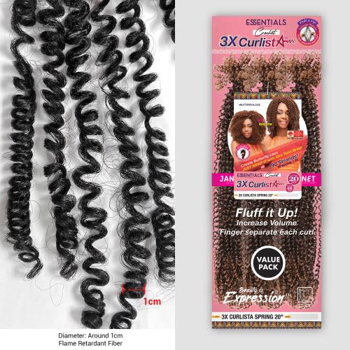 Janet Collection Crochet Braids Essentials 3X Curlista Spring 20"