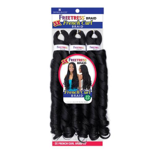 FreeTress Crochet Braids 3X French Curl 22"