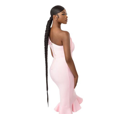 Outre Wrap Ponytail Pretty Quick Natural Braided Fishtail 42"
