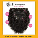 Sensationnel Textured Clip-Ins Weave Curls Kinks N Co Move Maker 14"