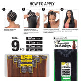 Milky Way Weave Organique Mastermix Clip In Straight 9Pcs (20-24")