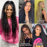 Janet Collection Human Hair Blend Crochet Braids Encore La Vie Wet N Wavy Super French Bulk 4Pcs (16-18")