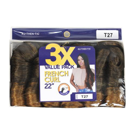 Authentic 3X Value Pack French Curl Braid 22"