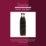 Starlet 100% Virgin Unprocessed Human Braiding Hair Straight Bulk (18"-20")