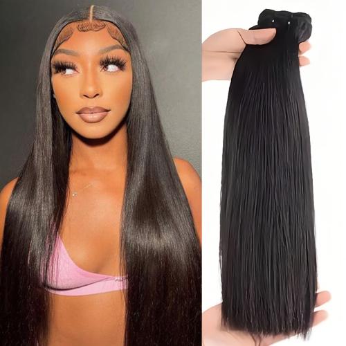 UpScale 15A Super Double Drawn Virgin Human Hair Silk Pressed Bone Straight (10"-28")