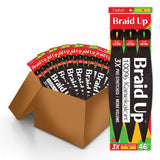 BOX DEAL Outre Braids Braid Up Kanekalon 3X Pre Stretched Braid 46" (50 packs/box)