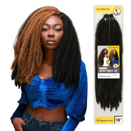 Authentic Synthetic Hair Crochet Braids Pre-Looped Afro Twist 18"