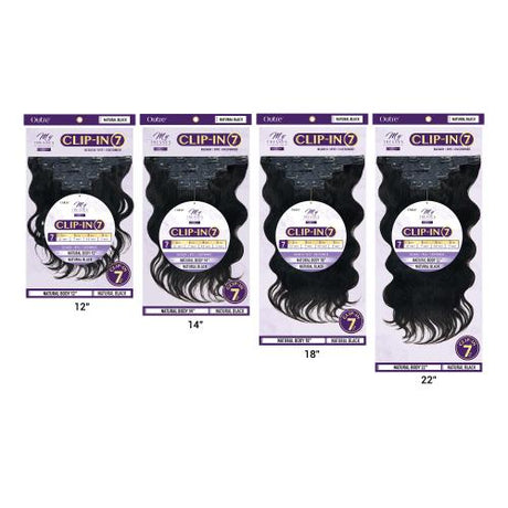 My Tresses Purple Label Unprocessed Human Hair Clip In Weave Natural Body (7Pcs) (12-22")