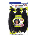 FreeTress Crochet Braids 3X Kids Pre-Fluffed Poppin' Twist 12"