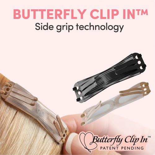 Sensationnel Remy Human Hair Weave Everly Butterfly Clip-in Straight 18" (7Pcs)