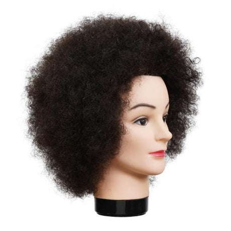 Annie 100% Human Hair Permed Mannequin Head Wendy 14"