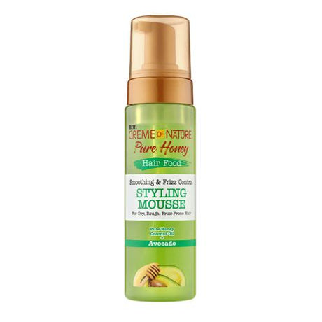 Creme of Nature Pure Honey Hair Food Smoothing & Frizz Control Styling Mousse Avocado 7oz/ 207ml Find Your New Look Today!