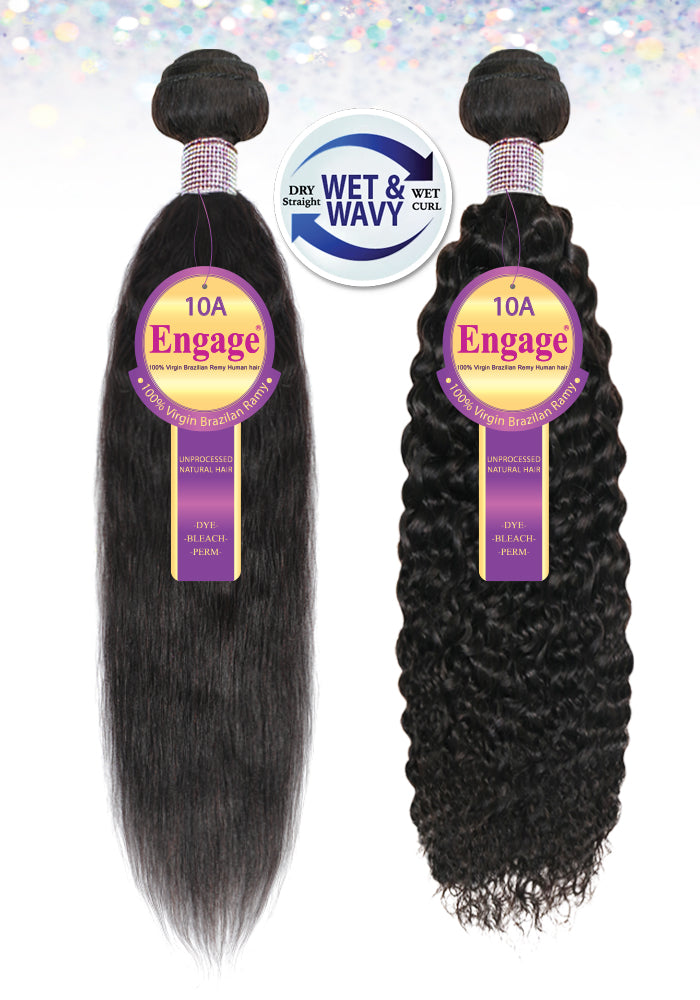 ENGAGE-WET&WAVY BOHEMIAN CURL 100%  VIRGIN BRAZILIAN REMY HUMAN HAIR