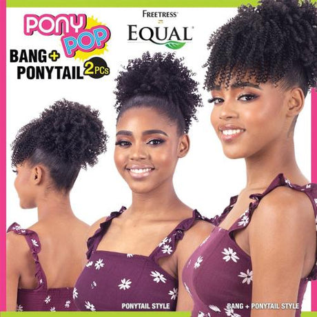 Freetress Equal Drawstring Bang N Ponytail Pony Pop Coily Find Your New Look Today!