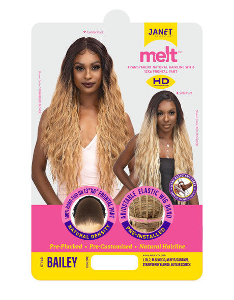 JANET MELT HD 13X6 LACE BAILEY WIG PREMIUM SYNTHETIC HAIR