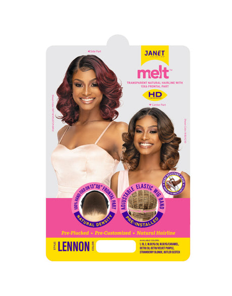 Janet MELT HD 13X6 LACE LENNON WIG PREMIUM SYNTHETIC HAIR