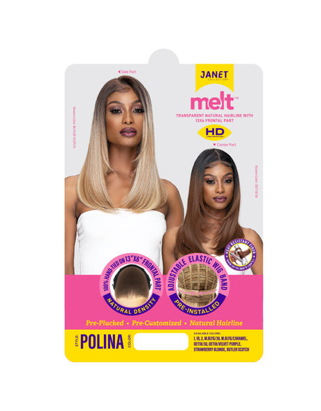 Janet MELT HD 13X6 LACE POLINA WIG PREMIUM SYNTHETIC HAIR