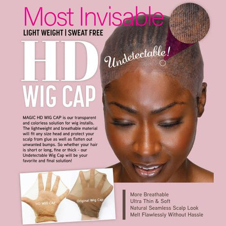 Magic Collection HD Undetectable Wig Cap 2pcs Find Your New Look Today!