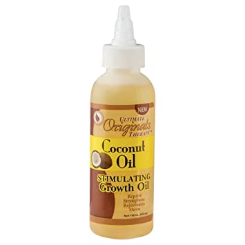 Originals by Africa's Best Therapy Coconut Oil Stimulating Growth Oil, Penetrates & Rejuvenates Hair, Skin and Nails For All Day Long Moisturizing and Conditioning, 4oz Bottle Find Your New Look Today!