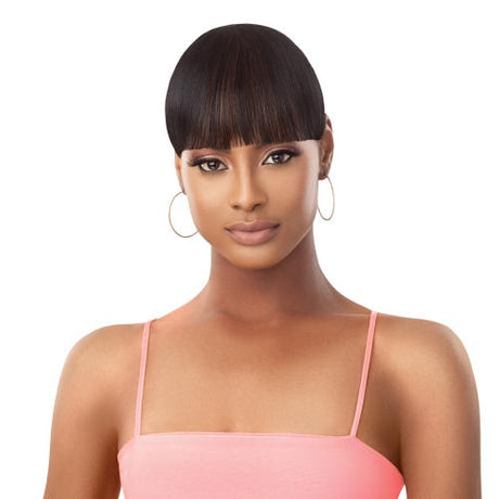 Outre Pretty Quick Clip-On Bang Classic Blunt Bang Find Your New Look Today!