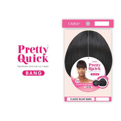Outre Pretty Quick Clip-On Bang Classic Blunt Bang Find Your New Look Today!