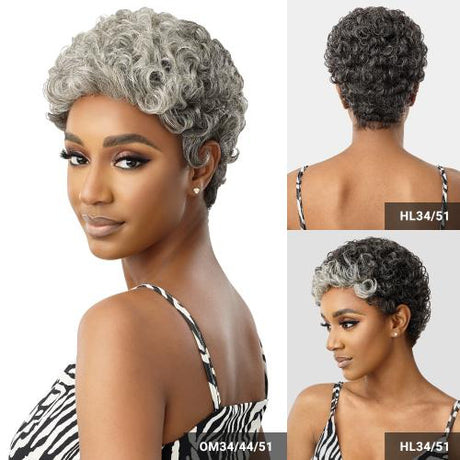 Outre Unprocessed Human Hair Wig Fab N Fly Gray Glamour HH-Dina Find Your New Look Today!