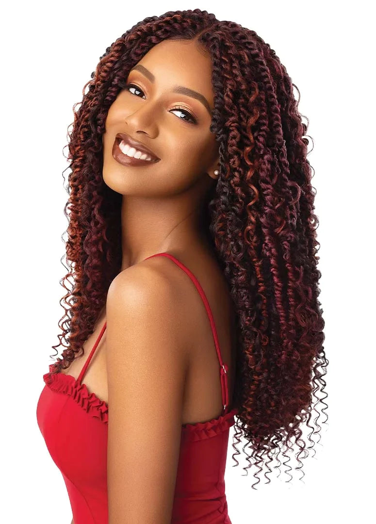 OUTRE X-PRESSION LACE FRONT BRAID WIG - BOHO PASSION WATER WAVE - 22"