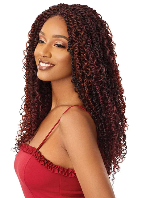 OUTRE X-PRESSION LACE FRONT BRAID WIG - BOHO PASSION WATER WAVE - 22"