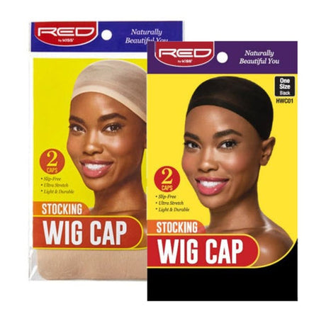 Red by Kiss One Size Stocking Wig Cap - 2 caps Find Your New Look Today!