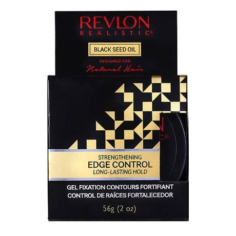 Revlon Realistic Black Seed Oil Strengthening Edge Control Long-Lasting Hold 2oz/ 56g Find Your New Look Today!