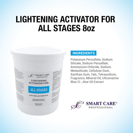 SC Smart Care Lightening Activator, Powder Lightener For All Stages (8 oz) Find Your New Look Today!