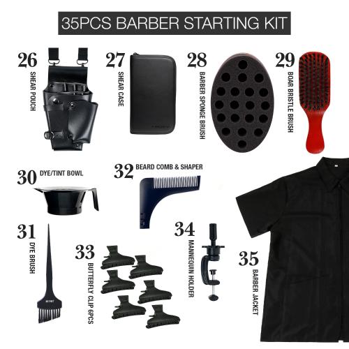 STUDIO LIMITED Barber Starting Kit 35pcs Find Your New Look Today!